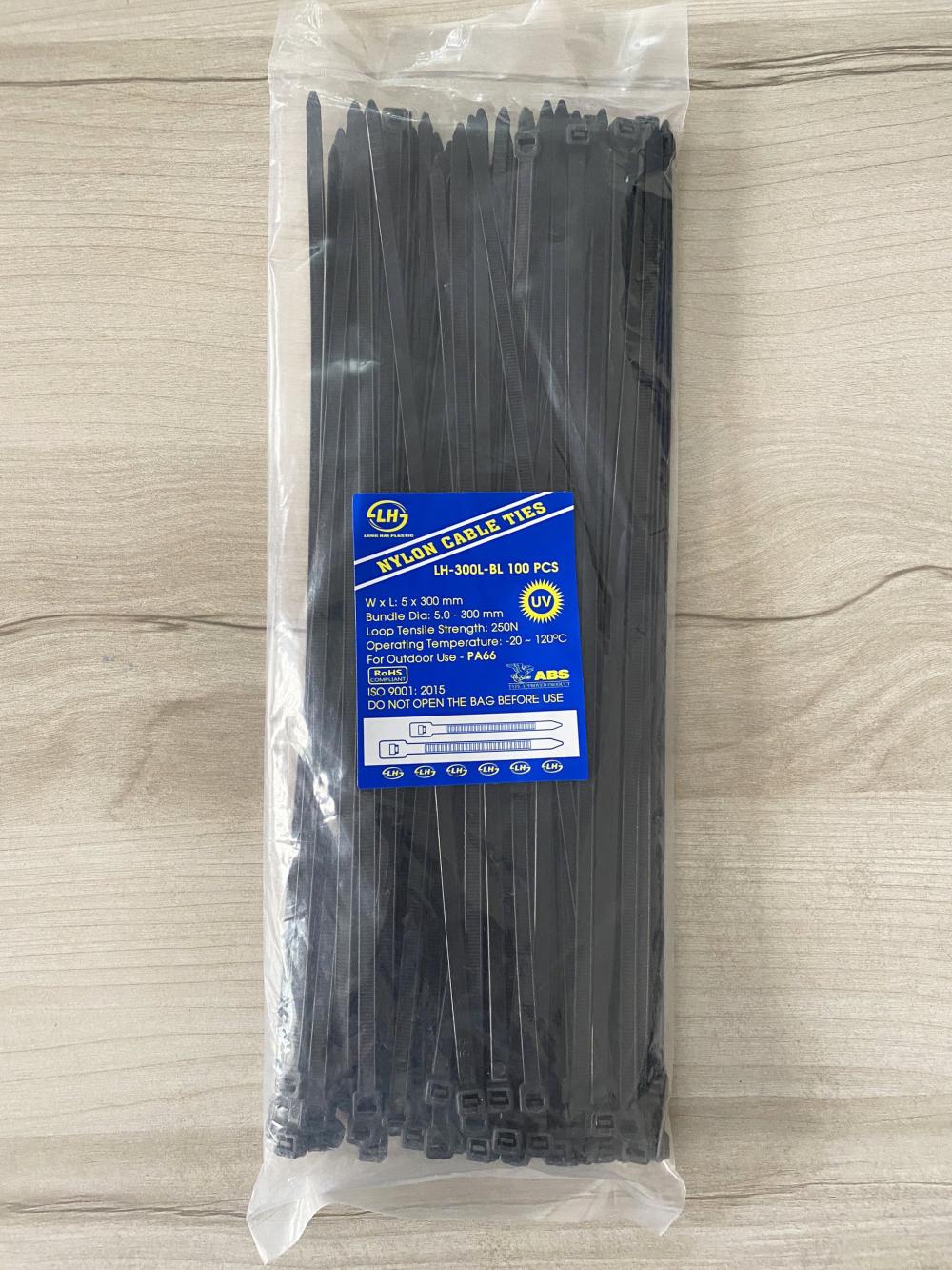 dây rút nhựa uv 5x300mm (30cm) - dây rút chuyên dụng ngoài trời
