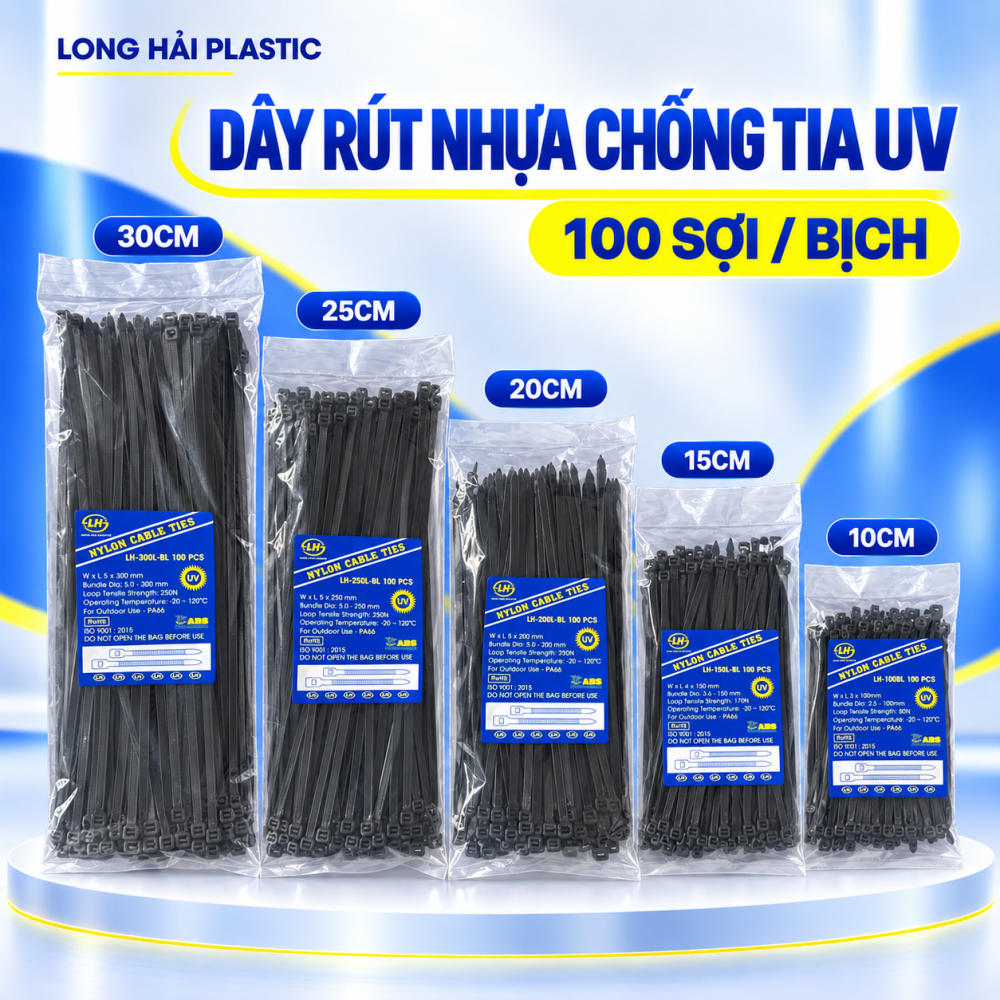 Dây rút nhựa chống tia UV (tia cực tím)