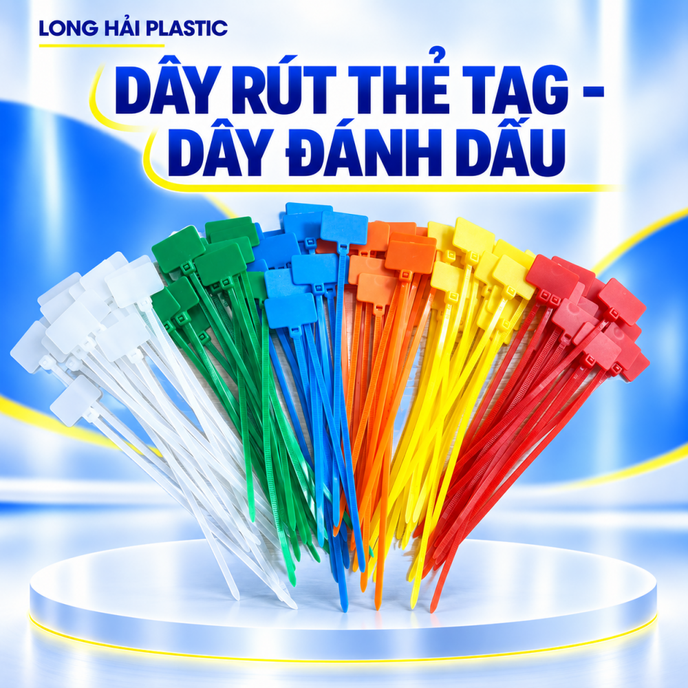 DÂY RÚT THẺ TAG - DÂY RÚT NHỰA ĐÁNH DẤU