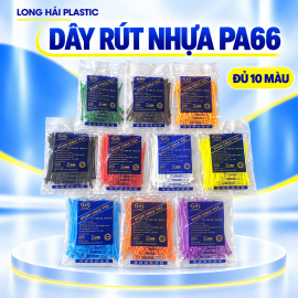 Dây rút nhựa màu 10cm, 15cm, 20cm